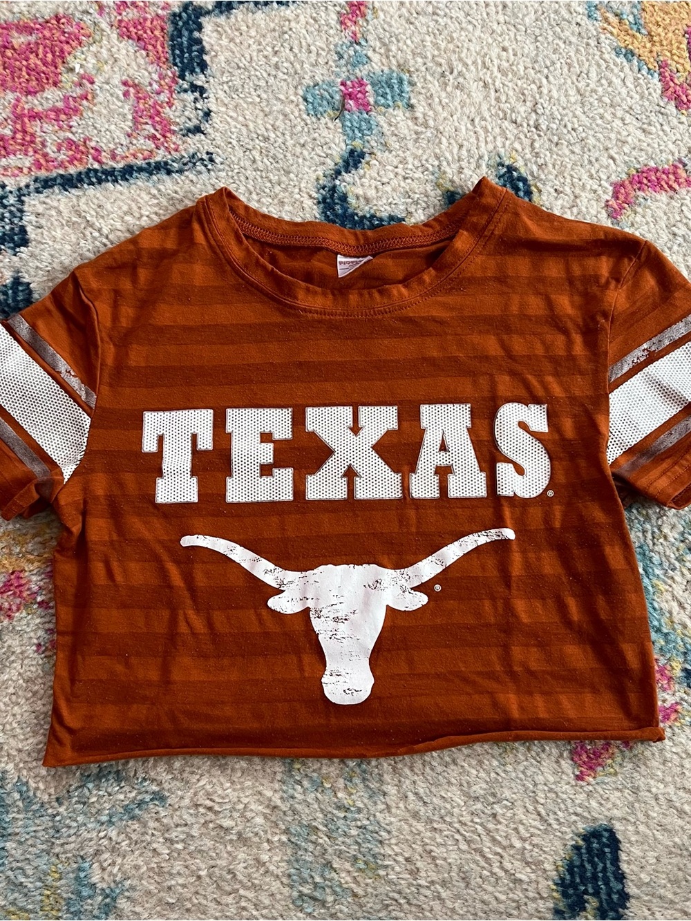 Cropped Baby Tee, Texas longhorns